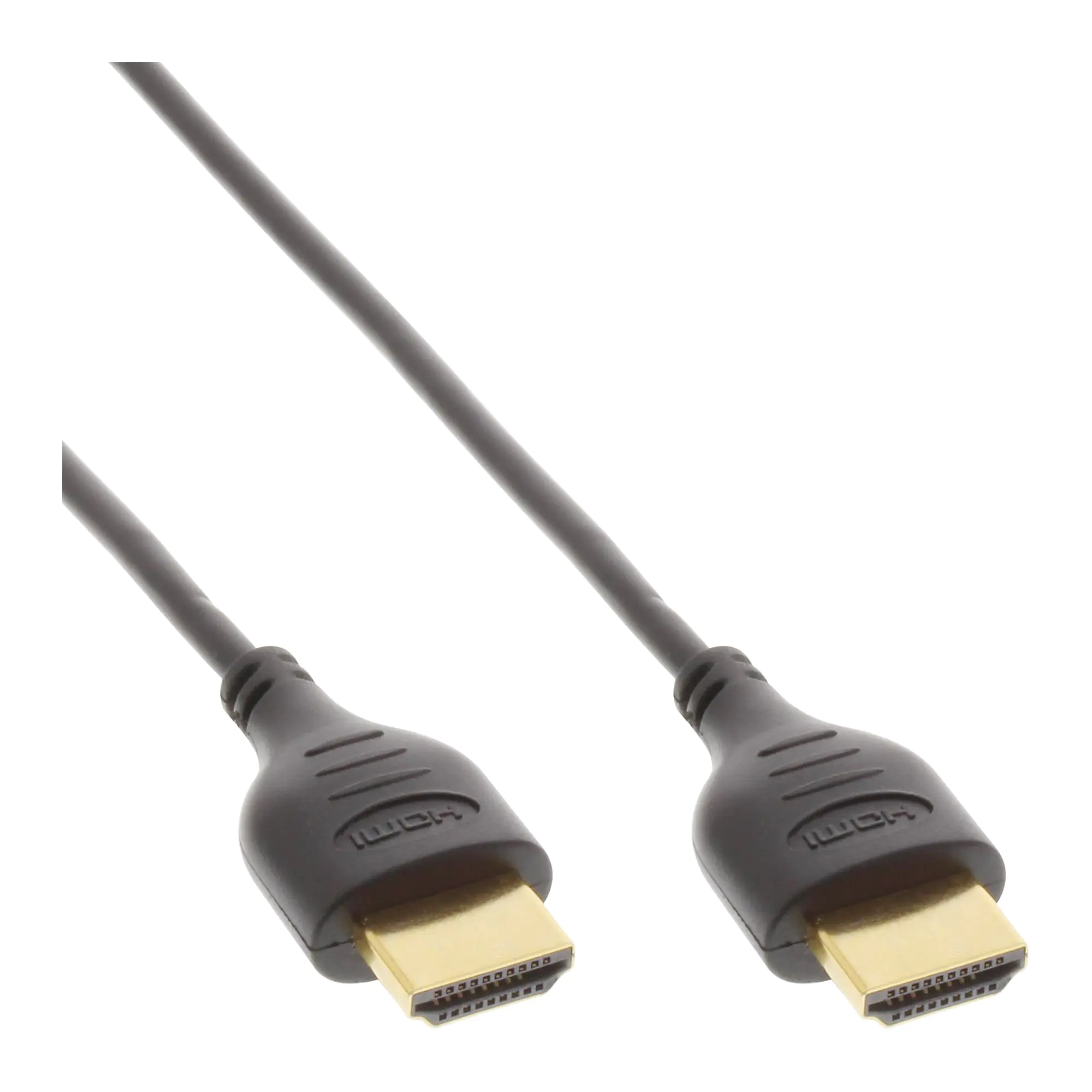 InLine Premium - HDMI-Kabel mit Ethernet - HDMI männlich zu HDMI männlich - 1.5 m - dreifach abgeschirmtes Twisted-Pair-Kabel - Schwarz - 4K Unterstützung