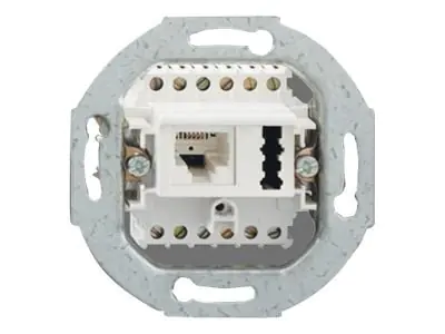 Rutenbeck IAE/UAE 8 (6)-TAE 6 F+N Up rw - Wanddose - CAT 3 - TAE-F+N, RJ-45 (6-polig) - Pure White, RAL 9010