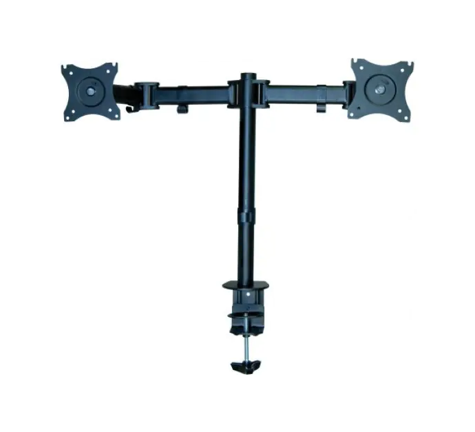 exertis Connect - Befestigungskit - für 2 LCD-Displays - Stahl - Schwarz - Bildschirmgröße: 33-68.6 cm (13"-27") - Tischmontage