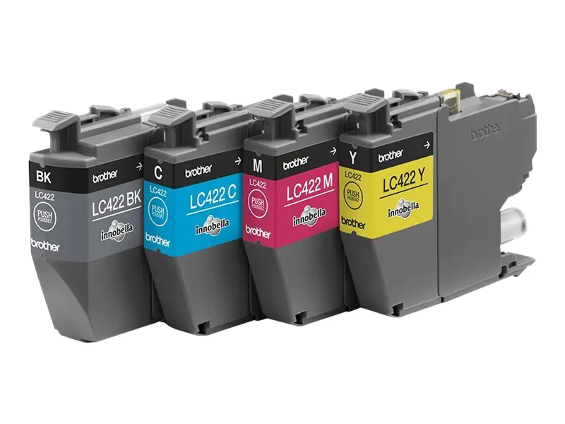 Brother LC422 Multipack - 4er-Pack - Schwarz, Gelb, Cyan, Magenta - original - Tintenpatrone - für Brother MFC-J5345DW