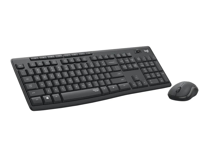 Logitech MK295 Silent - Tastatur-und-Maus-Set - kabellos - 2.4 GHz - QWERTZ - Deutsch - Graphite
