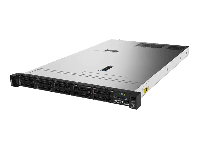 Lenovo ThinkSystem SR630 7X02 - Server - Rack-Montage - 1U - zweiweg - 1 x Xeon Silver 4210 / 2.2 GHz - RAM 16 GB - SAS - Hot-Swap 6.4 cm (2.5") Schacht/Schächte - keine HDD - Matrox G200 - kein Betriebssystem - Monitor: keiner