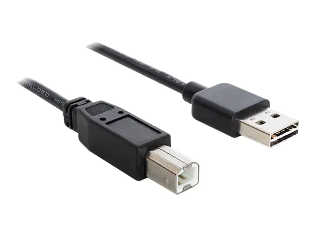 Delock EASY-USB - USB-Kabel - USB Typ B (M) zu USB (M) - 3 m - Schwarz