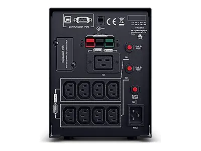 CyberPower Professional Tower Series PR2200ELCDSL - USV - Wechselstrom 230 V - 2700 Watt - 3000 VA - RS-232, USB - Ausgangsanschlüsse: 9 - aktive PFC - Schwarz