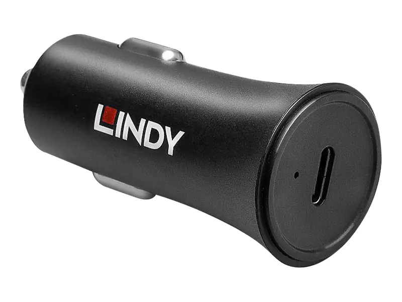 Lindy - Auto-Netzteil - 27 Watt - 2.25 A - PD 2.0 (USB-C) - Schwarz