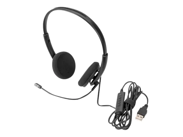 DIGITUS On Ear Office Headset mit Geräuschreduzierung, USB