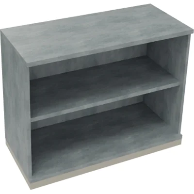 Regal 2OH B1000xT442xH781mm Silberaluminium/Beton hell