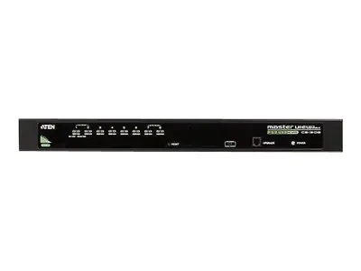 ATEN 8-Port-PS/2-USB-VGA-KVM-Switch, 2048 x 1536 Pixel, QXGA, Rack-Einbau, 5 W, 1U, Schwarz CS1308