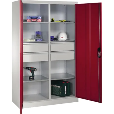 C+P Werkzeugschrank 89313042S10037 6Bd. 4Sch. 1950x1200x500mm lgr/rrt
