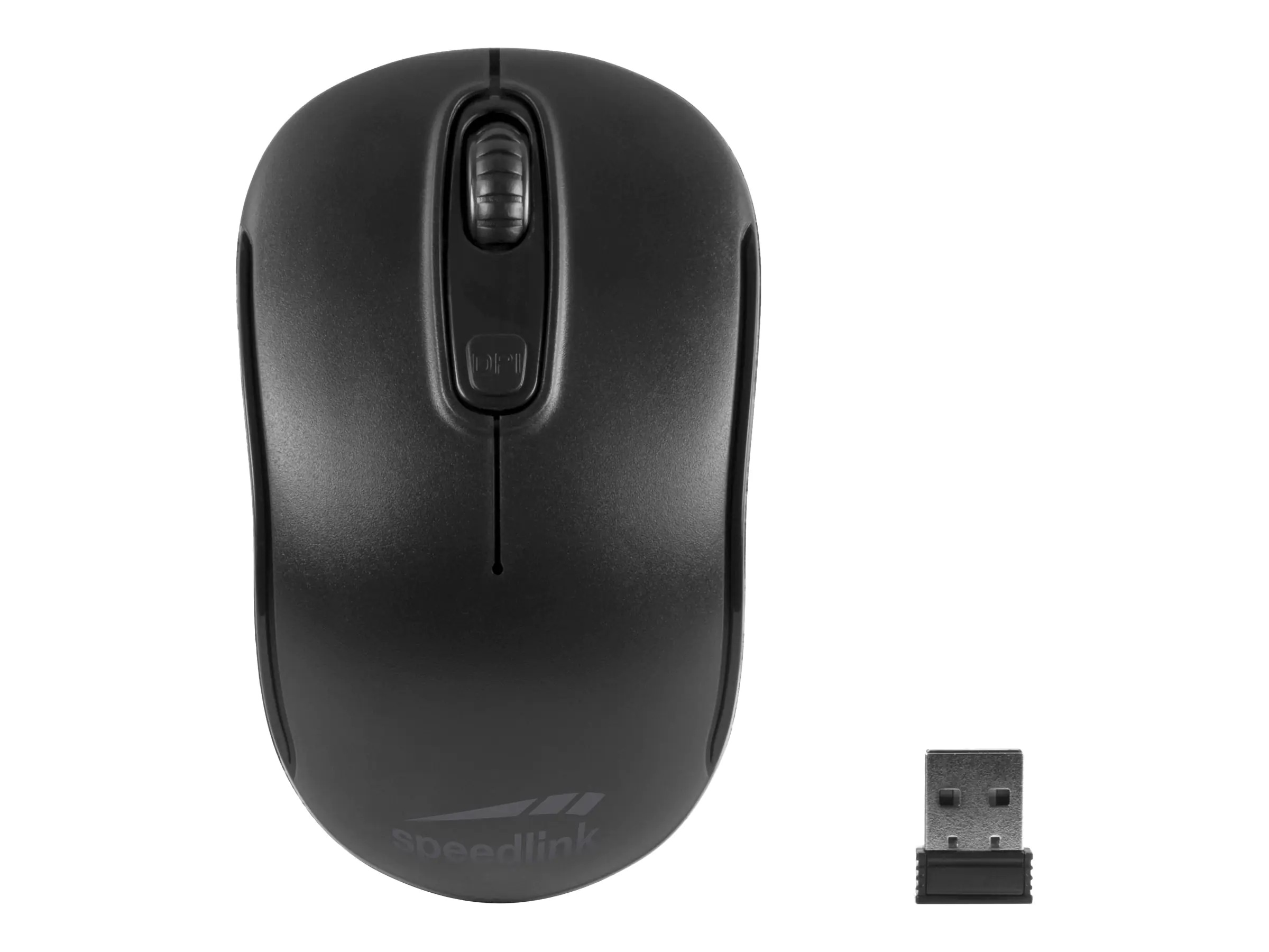 SPEEDLINK Ceptica - Maus - rechts- und linkshändig - 3 Tasten - kabellos - 2.4 GHz - kabelloser Empfänger (USB) - Schwarz