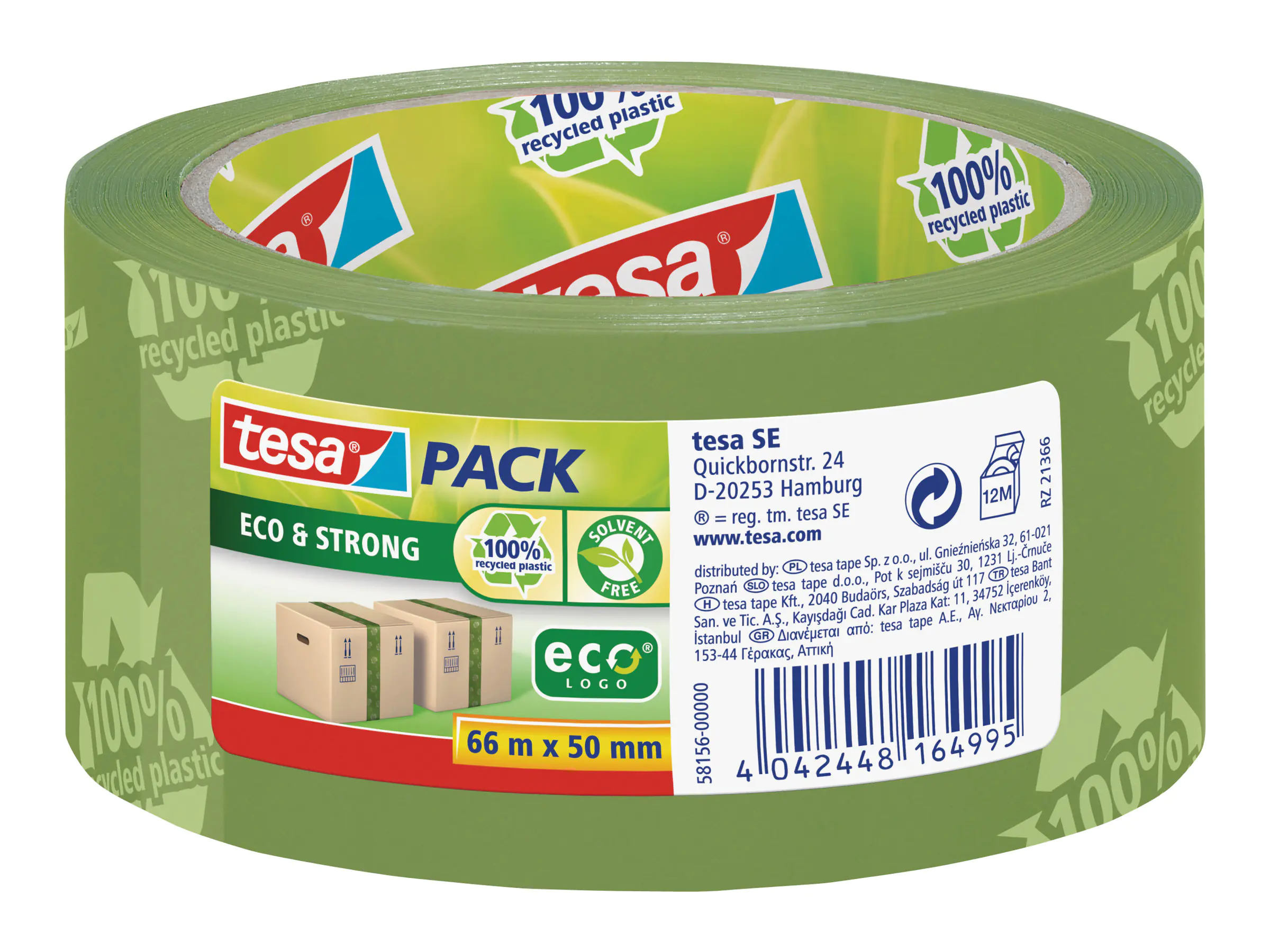 Tesa Tesapack Eco & Strong - Packband - 50 mm x 66 58156-00000-00