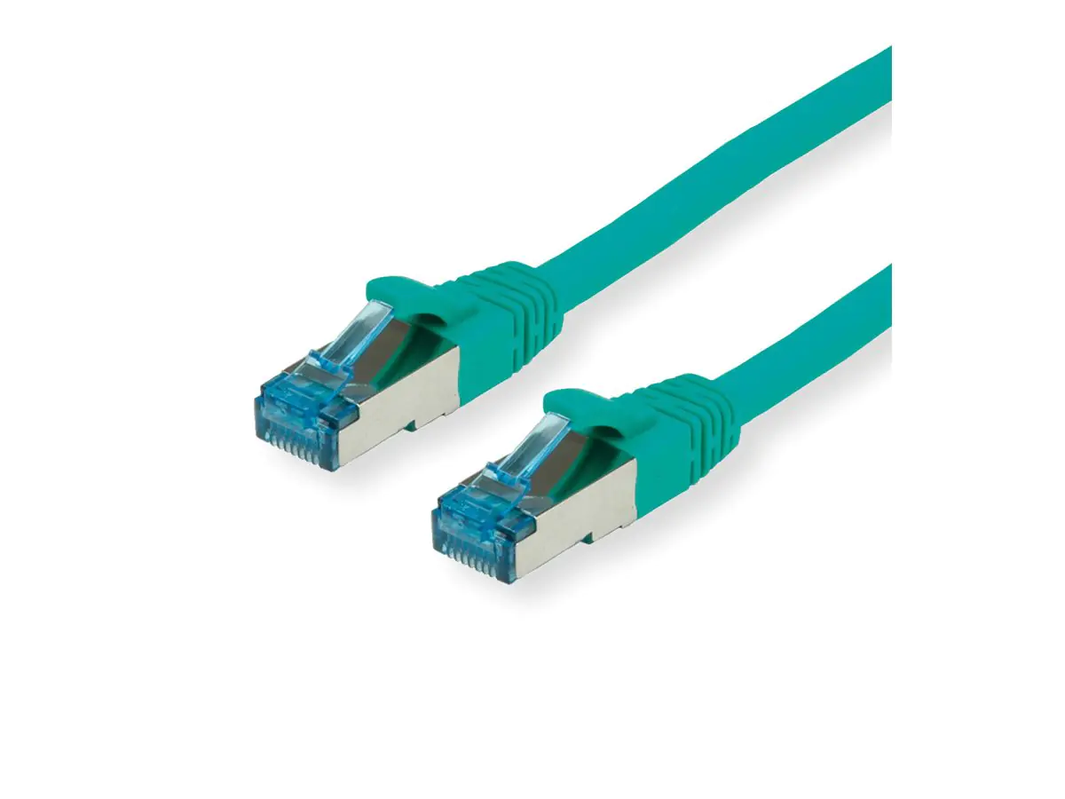 VALUE S/FTP PiMF Patchkabel Kat.6A Kl. EA gruen 0.15m - FTP - PIMF