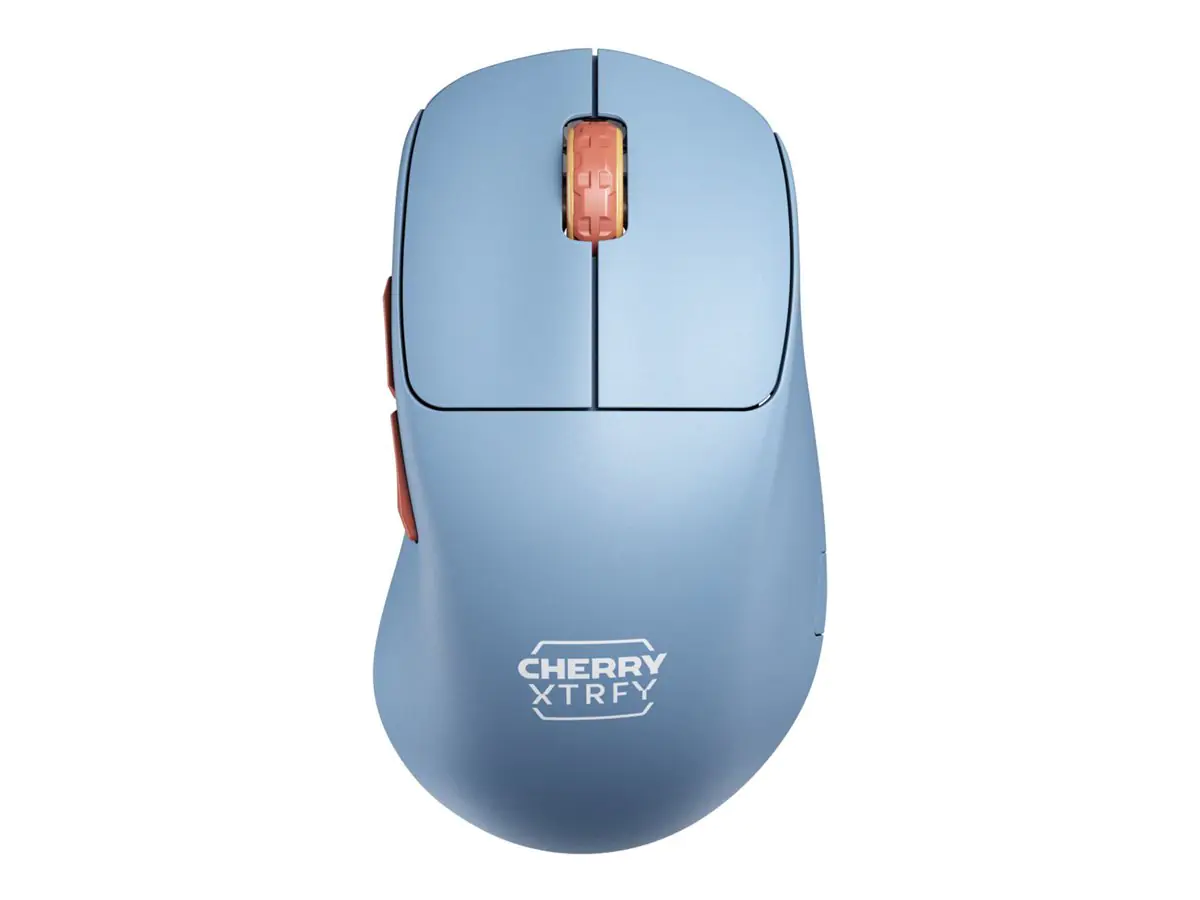 Cherry Xtrfy M64 - Maus - ergonomisch - 5 Tasten - kabellos - 2.4 GHz - kabelloser Empfänger (USB)