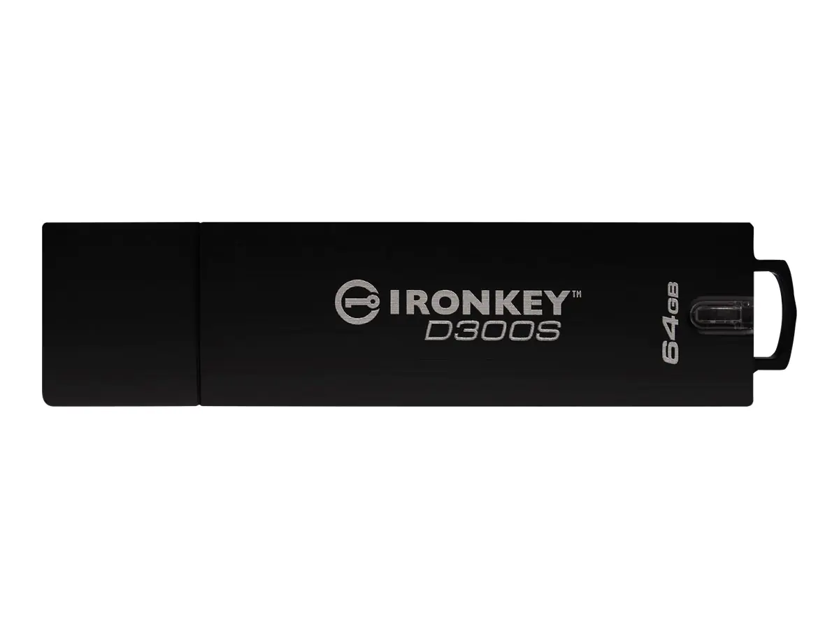 IronKey D300S - USB-Flash-Laufwerk - verschlüsselt - 64 GB - USB 3.1 Gen 1 - FIPS 140-2 Level 3 - TAA-konform