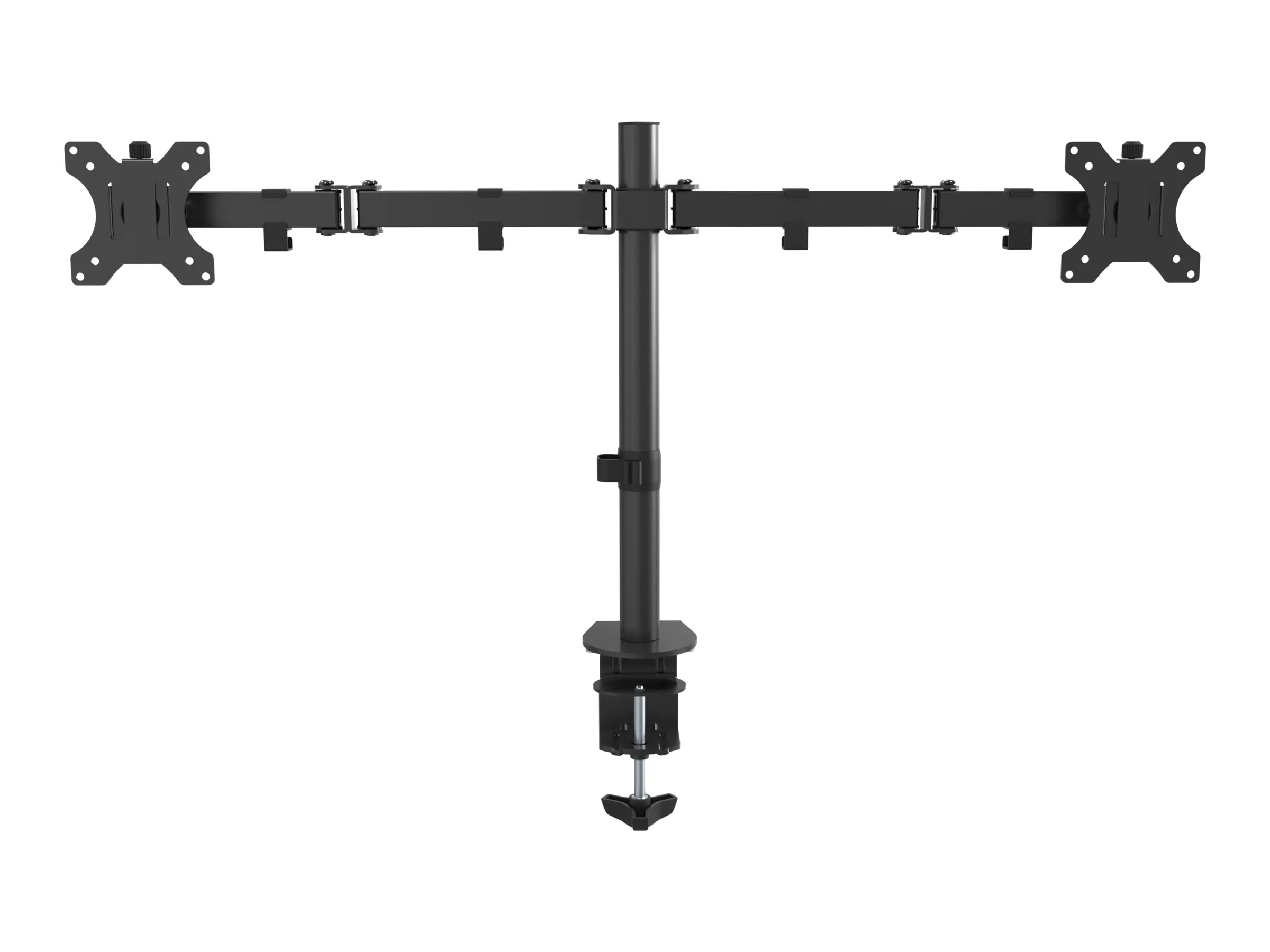 Vision VFM-DPD Monitor Desk Post - Befestigungskit - für 2 LCD-Displays - Stahl - Schwarz - Bildschirmgröße: 33-68.6 cm (13"-27") - Tischmontage