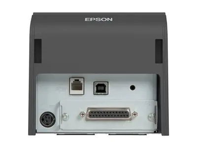 Epson TM T70II - Belegdrucker - Thermozeile - 8 cm Rolle - 180 x 180 dpi - bis zu 250 mm/Sek. - USB 2.0, LAN - Dunkelgrau