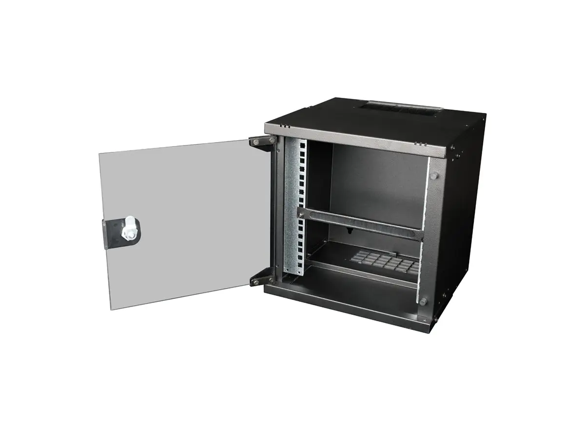 ROLINE Kabeleingangsplatte für Rack - mit Bürstenstreifen - Jet Black, RAL 9005 - 0.5U - 25.4 cm (10") 26.21.0027