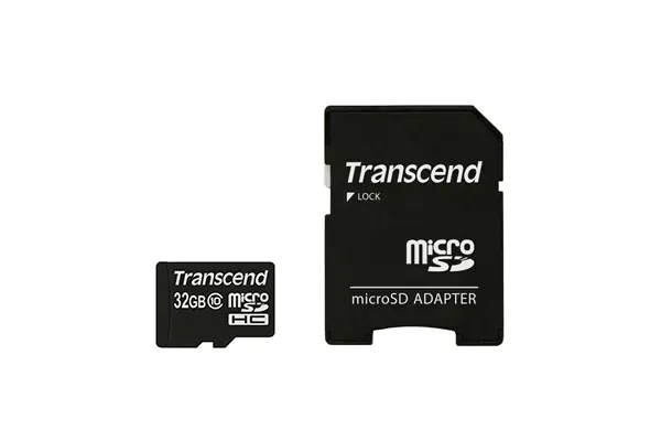 Transcend - Flash-Speicherkarte (microSDHC/SD-Adapter inbegriffen) - 32 GB - Class 10 - microSDHC