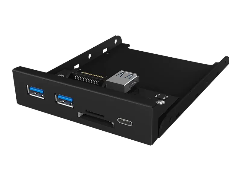 ICY BOX IB-HUB1417-i3 - Hub - 2 x SuperSpeed USB 3.0 + 1 x USB-C - für Unterputzmontage geeignet