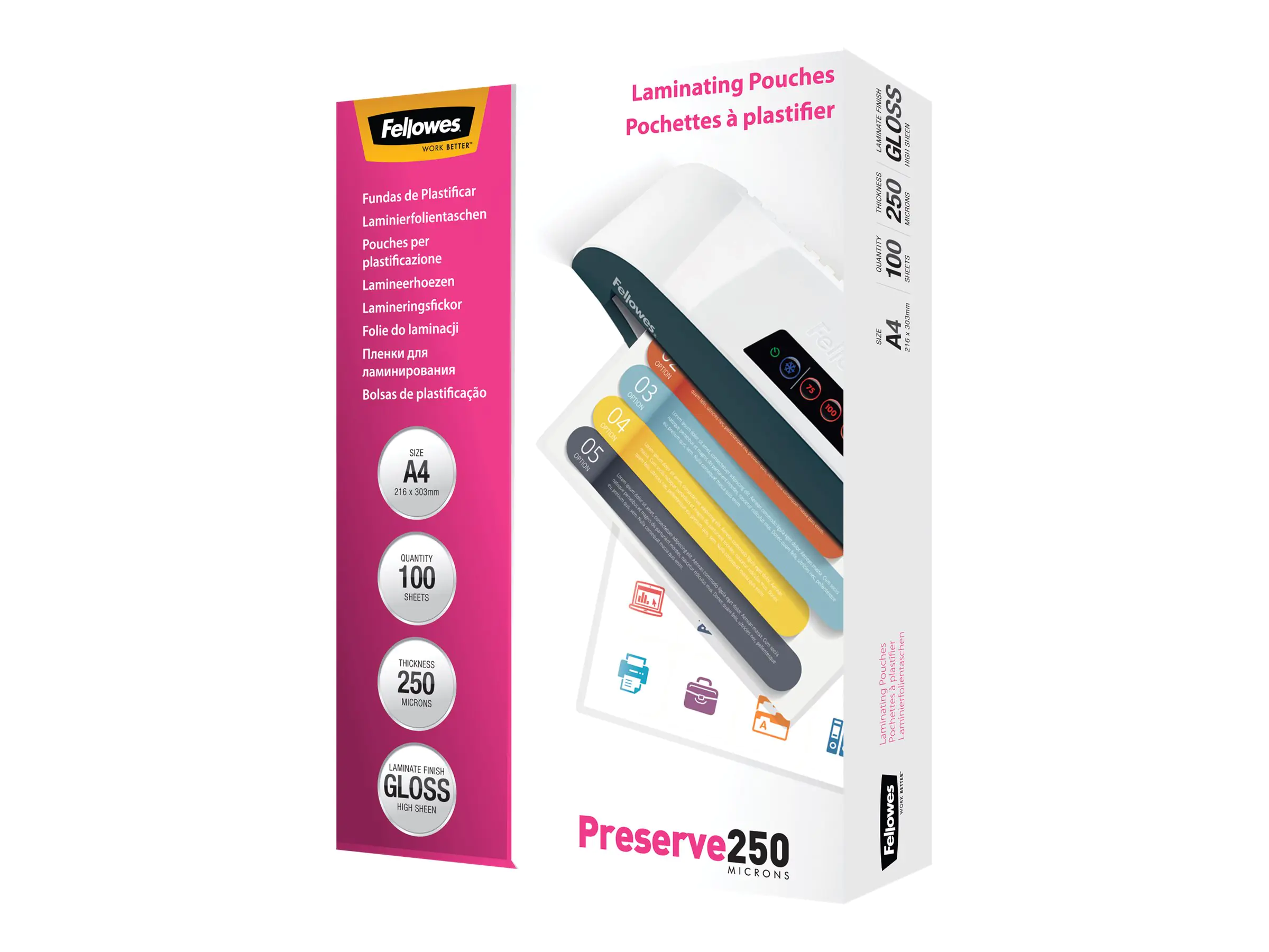 Fellowes Laminating Pouches - 125 Mikron - 100er-Pack 5306302