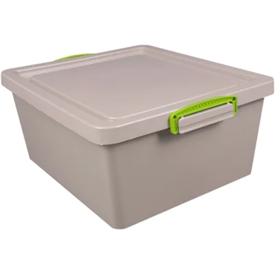 Really Useful Box Aufbewahrungsbox Recycling Economie 38,3 x 19,5 x 46 cm (B x H x T) 17,5l Polypropylen, 100 % recycelt taubengrau
