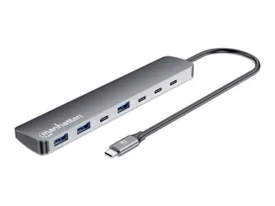 Manhattan Hub - 10G/5G - 3 x USB-C 3.2 + 1 x USB-C (Spannungsversorgung) 181167