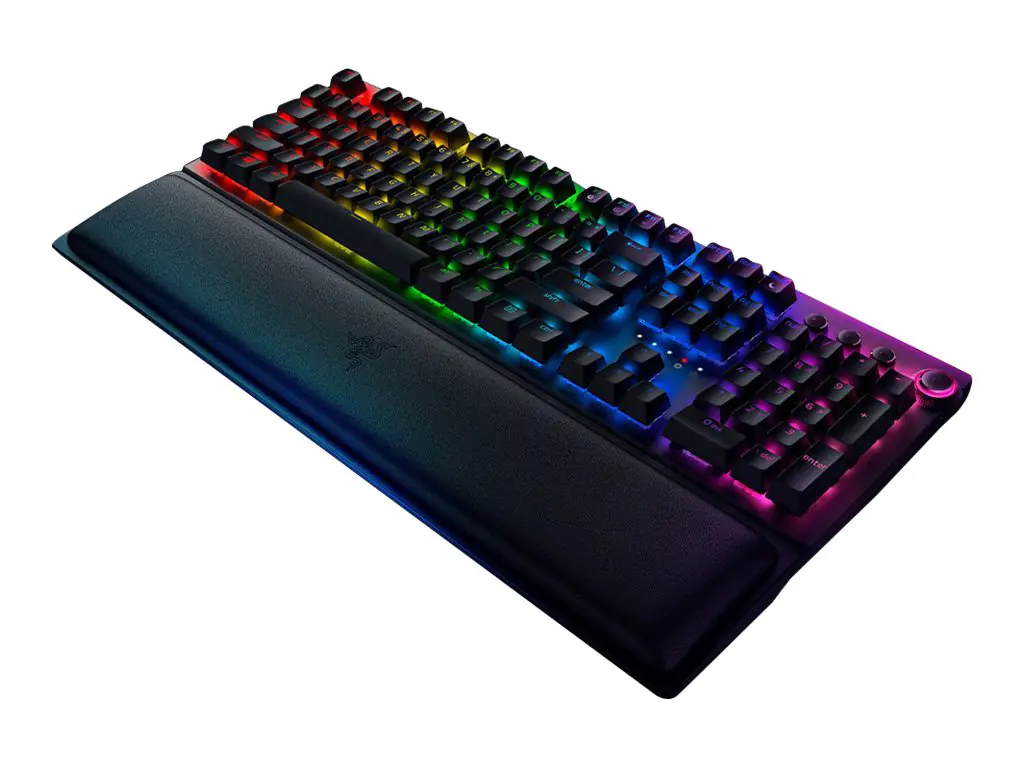 Razer BlackWidow V3 Pro - Tastatur - Hintergrundbeleuchtung - USB, Bluetooth, 2.4 GHz - Deutsch - Tastenschalter: Razer Green