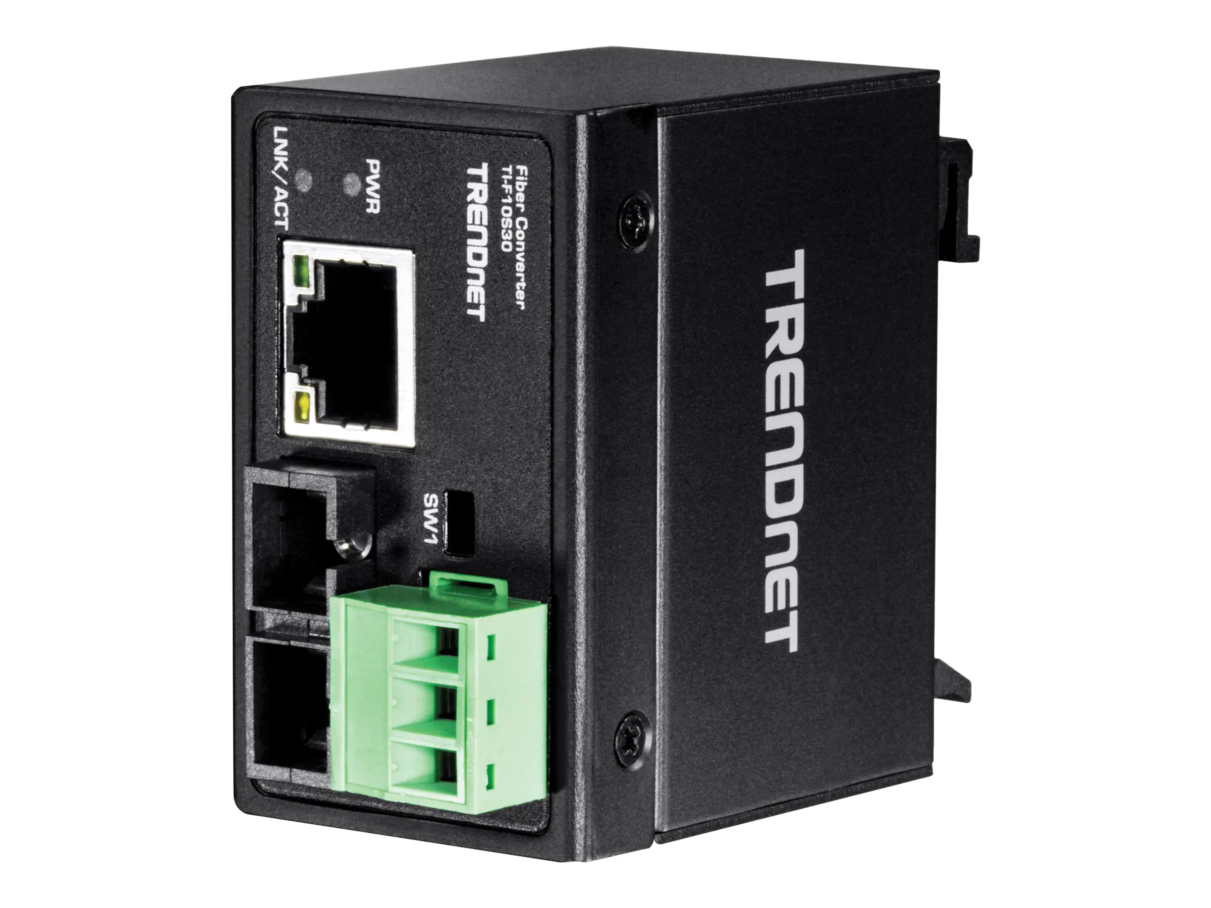 TRENDnet TI-F10S30 - Medienkonverter - 100Mb LAN - 10Base-T, 100Base-FX, 100Base-TX - RJ-45 / SC Single-Modus - bis zu 30 km - 1310 nm