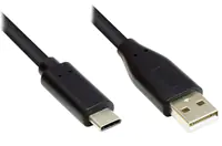 Good Connections GC-M0118 - 2 m - USB A - USB C - USB 2.0 - 480 Mbit/s - Schwarz