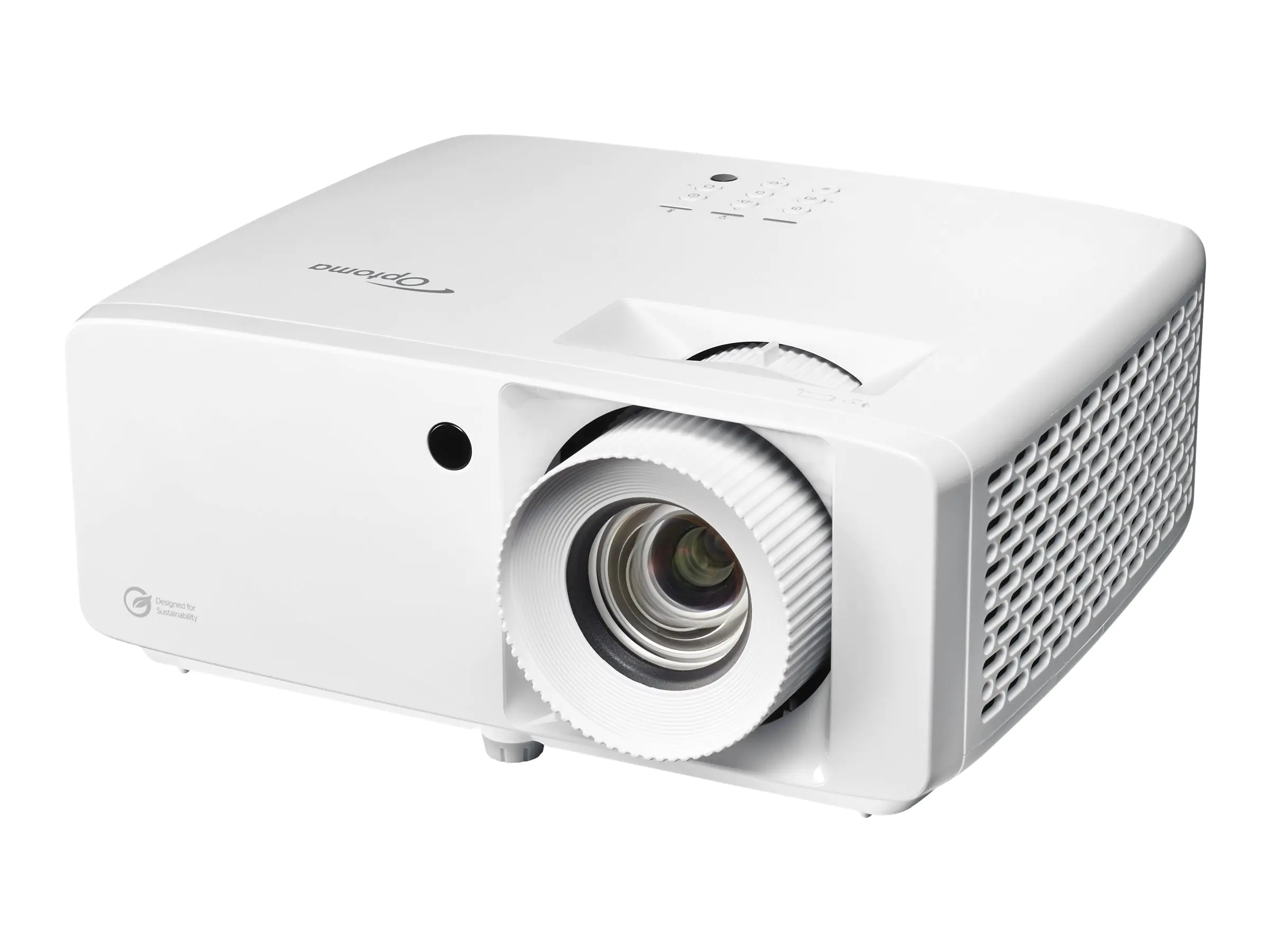 Optoma UHZ66 - DLP-Projektor - Laser - tragbar - 3D - 4000 lm - 3840 x 2160 - 16:9 - 4K - LAN - weiß