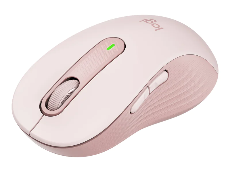 Logitech Signature M650 Large - Maus - Größe L - optisch - 5 Tasten - kabellos - 2.4 GHz, Bluetooth - Logitech Logi Bolt USB-Receiver - rosé
