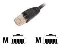 EFB-Elektronik ECOLAN - Patch-Kabel - RJ-45 (M) zu RJ-45 (M) - 3 m - Paare in Metallfolie (PiMf) - CAT 6 - halogenfrei - Schwarz