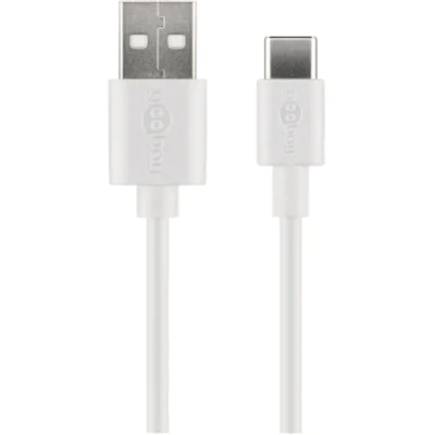 Goobay® USB-Kabel 1m weiß