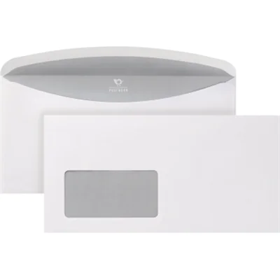 POSTHORN Briefumschlag 3000 DIN C6/C5 229 x 114 mm (B x H) mit Fenster 80g/m² mit gummierter Klappe Papier weiß 1.000 St./Pack.