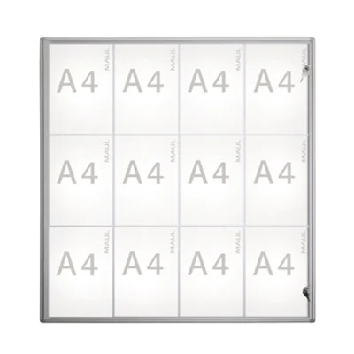 Jakob Maul GmbH MAUL MAULextraslim, Aluminium, Glas, Kunststoff, Aluminium, 963 x 931 x 27 mm, 12 x A4 6821208