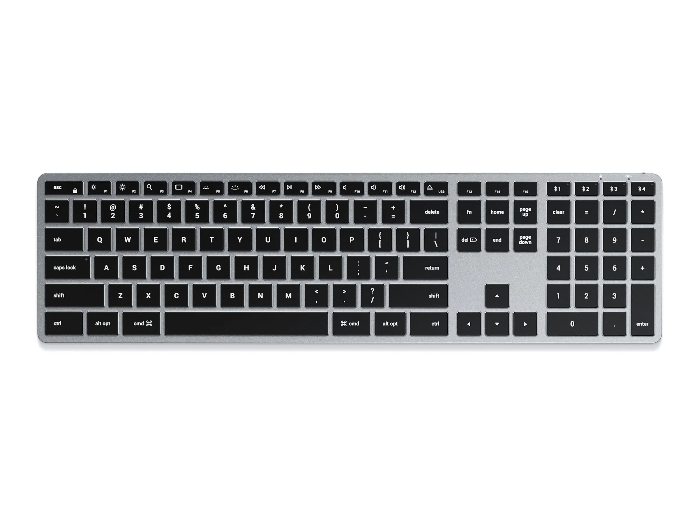 Satechi Slim X3 - Tastatur - compact - hinterleuchtet ST-BTSX3M-DE