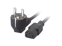Digital Data - Stromkabel - power CEE 7/7 (M) zu power IEC 60320 C13 - 1.8 m - Schwarz