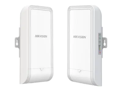 Hikvision DS-3WF02-5AC/D - Wireless Bridge - 100Mb LAN - Wi-Fi 5 - 5 GHz - stangenmontierbar (Packung mit 2)