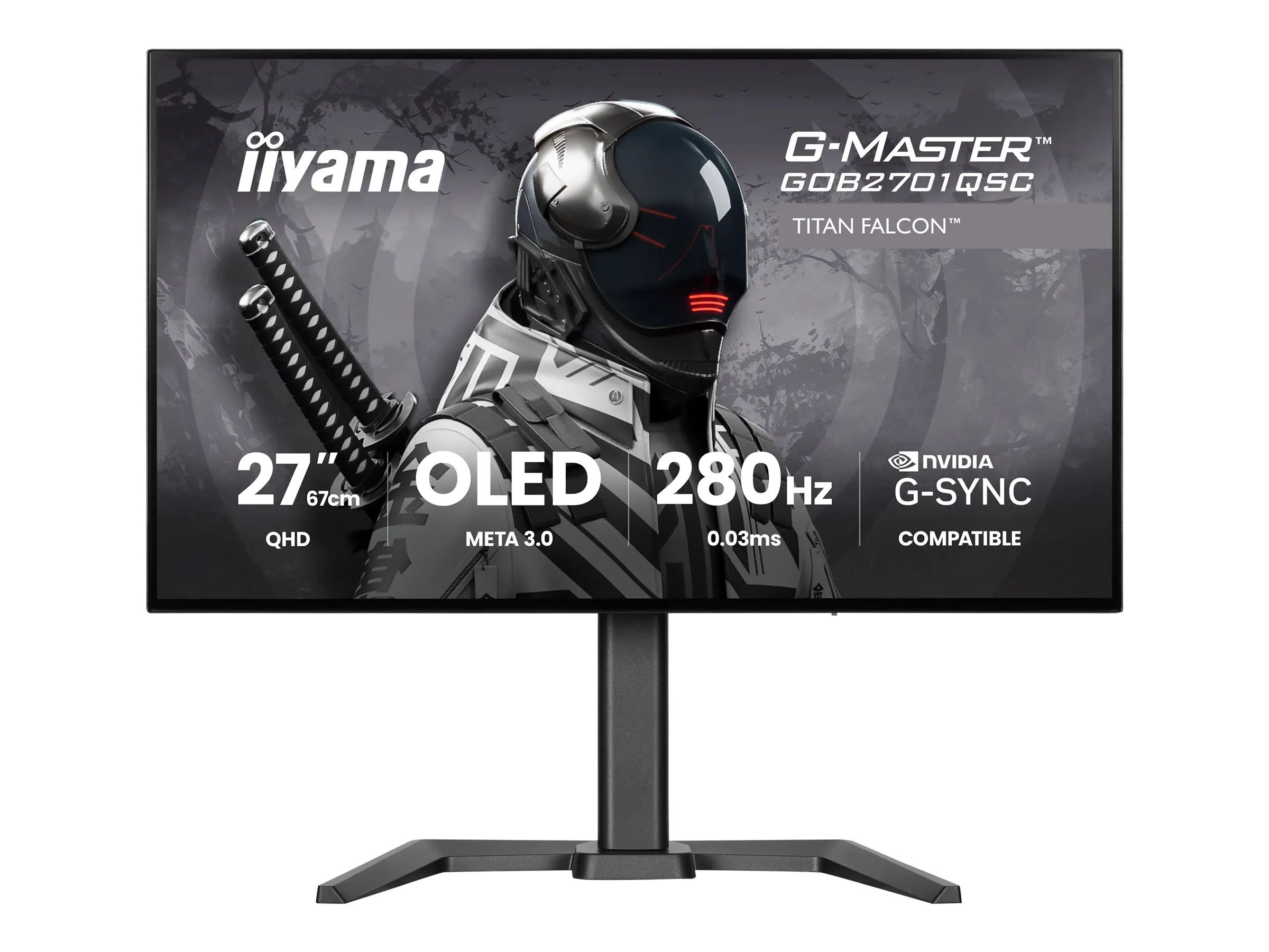 Iiyama G-MASTER Titan Falcon GOB2701QSC-B1 - OLED-Monitor - Gaming - 68.6 cm (27")