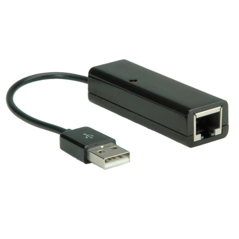 VALUE USB 2.0 to Fast Ethernet Converter - Netzwerkadapter - USB 2.0 - 10/100 Ethernet - Schwarz