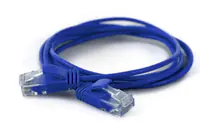 WANTEC 7242 - 0,5 m - Cat6a - U/UTP (UTP) - RJ-45 - RJ-45 - Blau