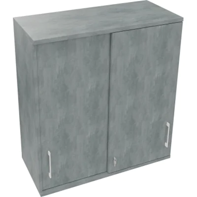 Aufsatz Schiebetürenschrank 3OH B1000xT442xH1088mm Beton hell