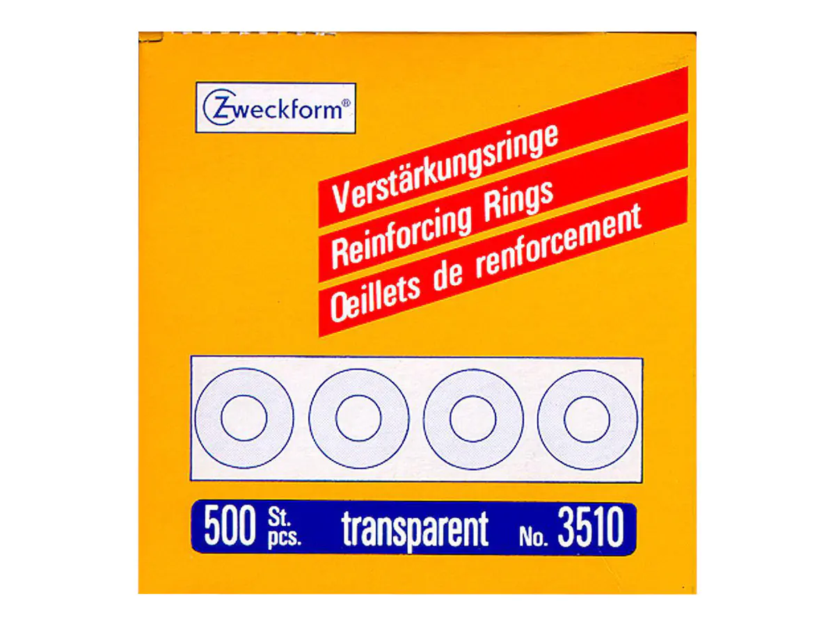 Avery Zweckform Verstärkungsring - durchsichtig (Packung mit 500) 3510