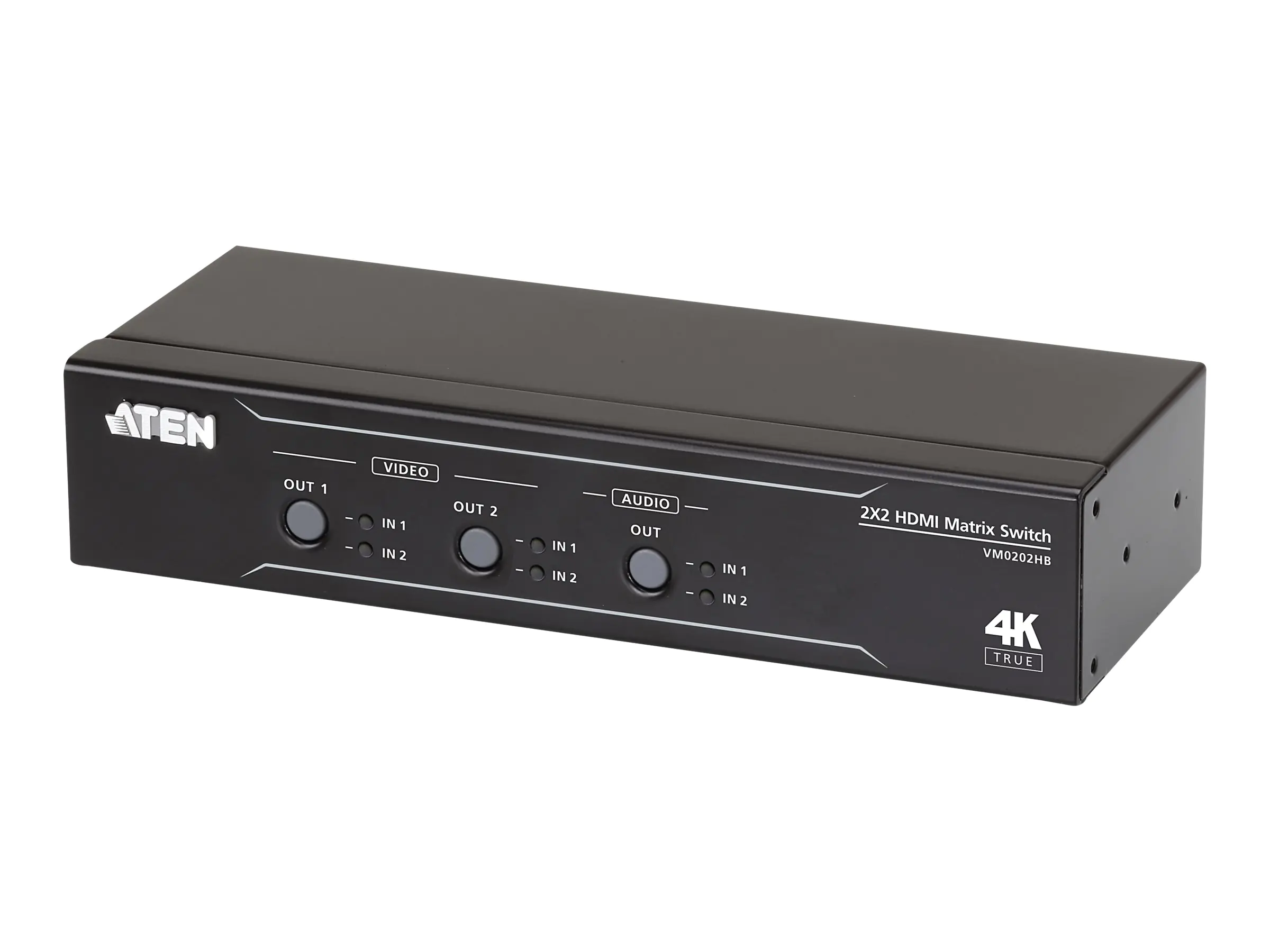 ATEN VM0202HB - Video/Audio-Schalter - Desktop, an Rack montierbar