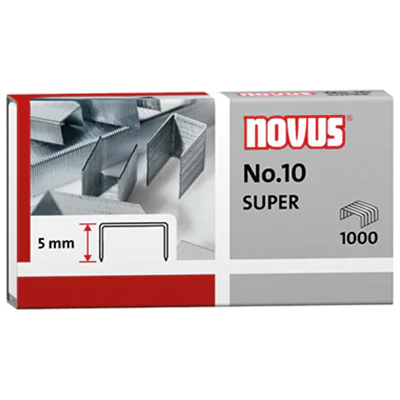 NOVUS Heftklammer No.10 040-0003 verzinkt 1.000 St./Pack.
