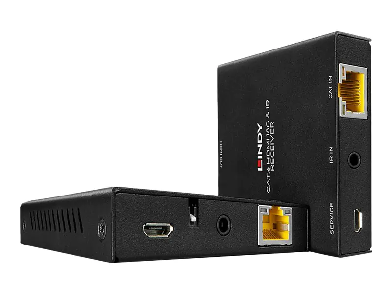 LINDY Cat.6 HDMI 18G & IR Extender with PoC & Loop Out - Sender und Empfänger - Extender Video/Audio/infrarot/Strom - bis zu 50 m
