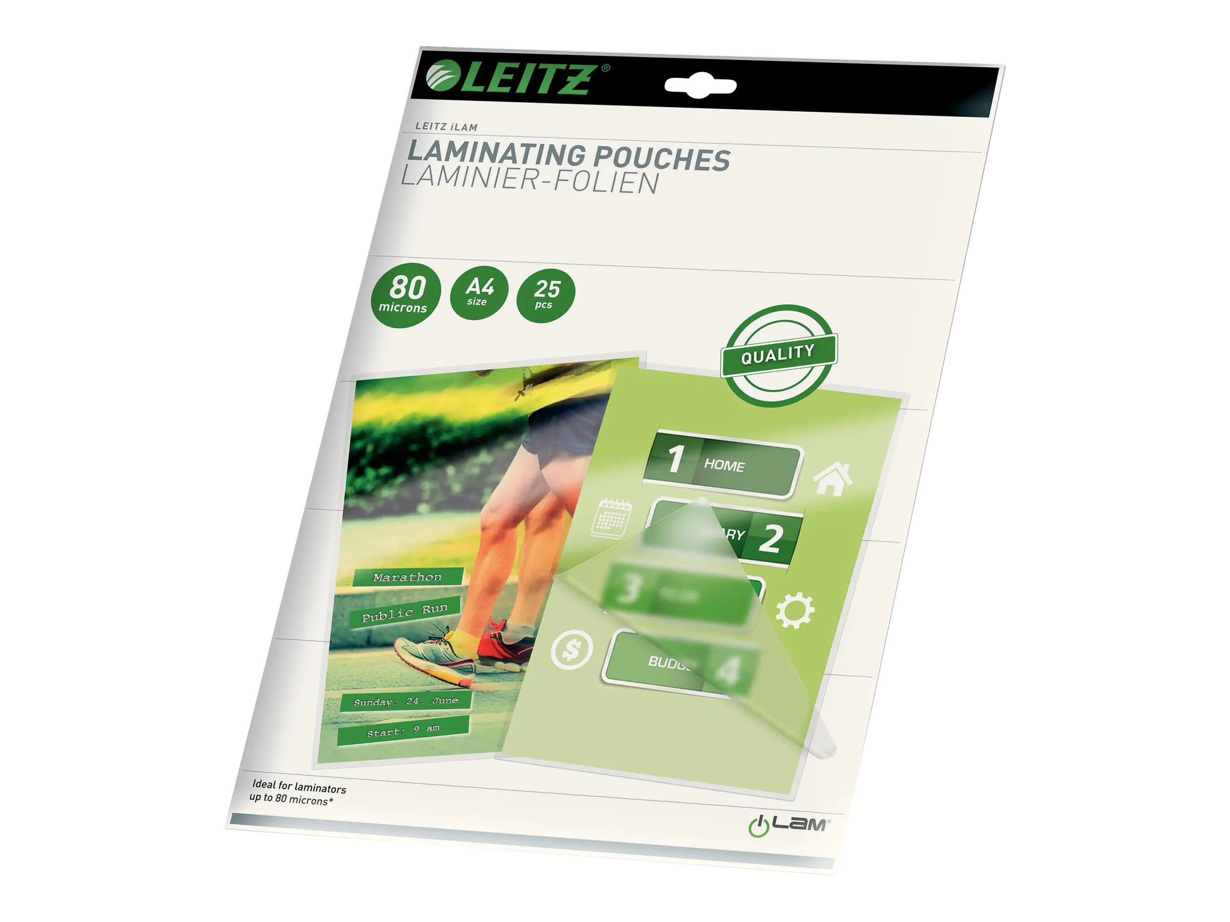 Folientasche 80mic A4 25St