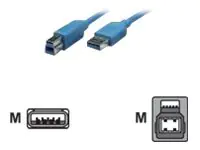 TECHly USB 3.0 SuperSpeed - USB-Kabel - USB Typ A (M) zu USB Type B (M) - USB 3.0 - 2 m - Blau
