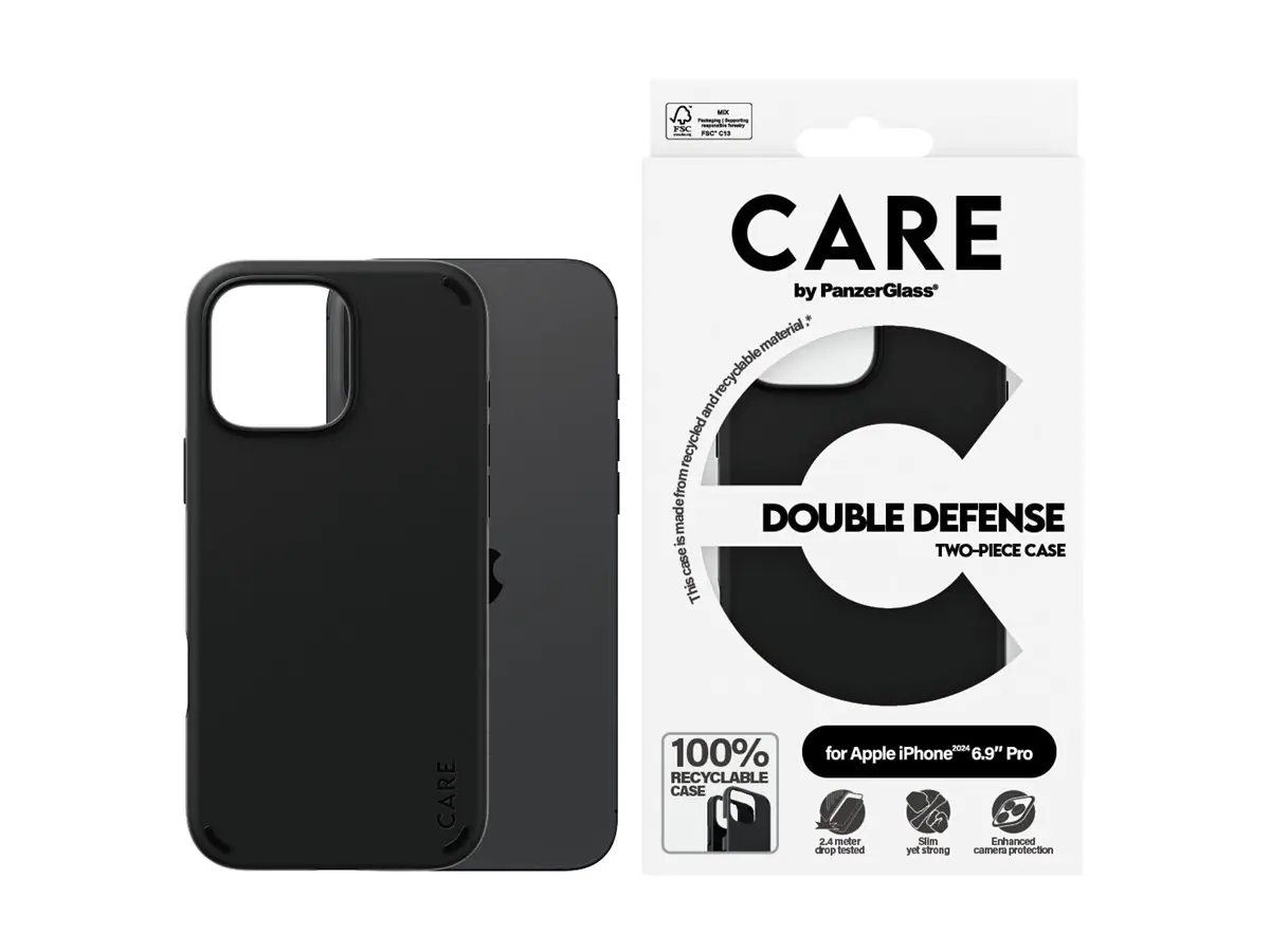 PanzerGlass CARE by PanzerGlass Double Defense - Hintere Abdeckung für Mobiltelefon - Thermoplastis