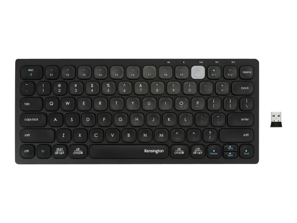 Kensington Tastatur - kabellos - 2.4 GHz, Bluetooth